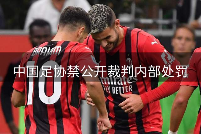 中国足协禁公开裁判内部处罚